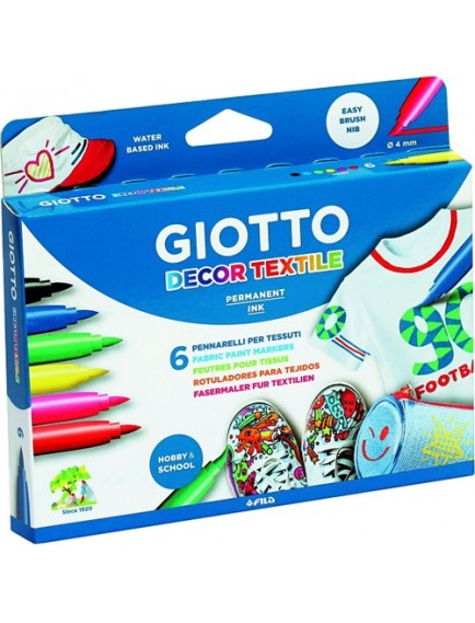 Giotto Decor 6 Renk Tekstil Boyası 494800