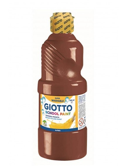 Giotto School Paint 500Ml Kahverengi Guaj Boya 535328