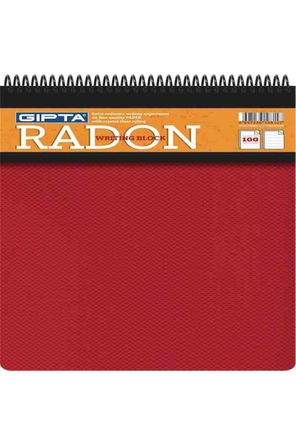 Gıpta 100 Yaprak A5 Radon Üstten Spiralli Plastik Kapak Çizgili Bloknot 2765