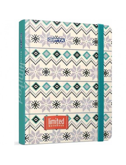Gıpta 120 Yaprak 13X21 Limited İplik Dikiş Sert Kapak Çizgili Defter 2859