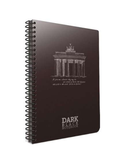 Gıpta 50 Yaprak A4 Dark Spiralli Plastik Kapak Çizgisiz Defter 2672