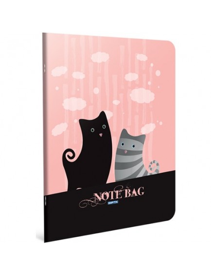 Gıpta 60 Yaprak A4 Note Bag Tel Dikiş Ofset Plastik Kapak Kareli Defter