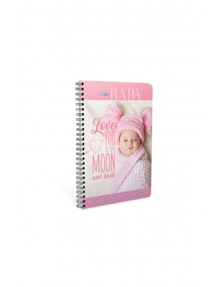 Gıpta 80 Yaprak A6 Baby Notes Spiralli Ofset  Plastik Kapak Çizgili Defter 6599