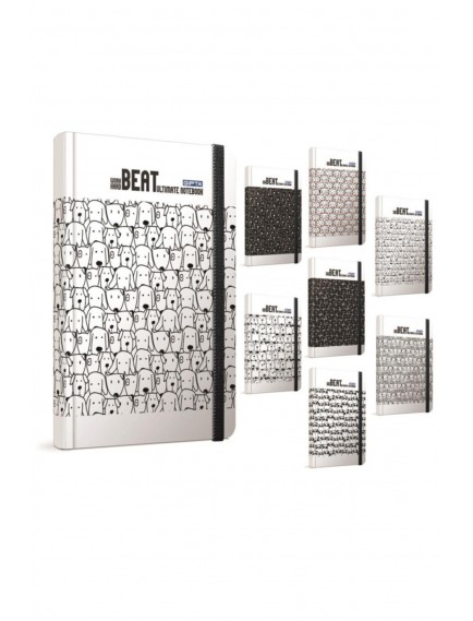 Gıpta 120 Yaprak 13X21 Beat İplik Dikiş Sert Kapak Kareli Defter 4228