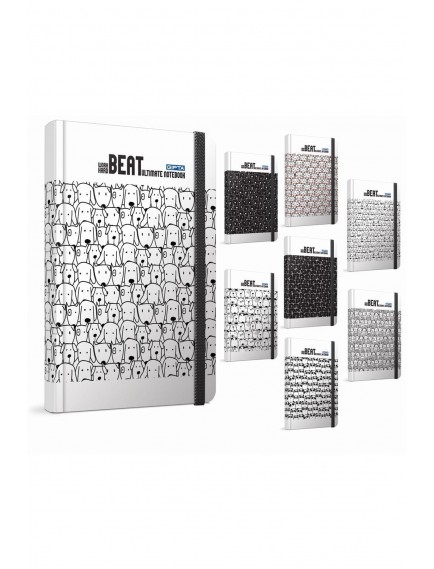 Gıpta 120 Yaprak 13X21 Beat İplik Dikiş Sert Kapak Çizgili Defter 4227
