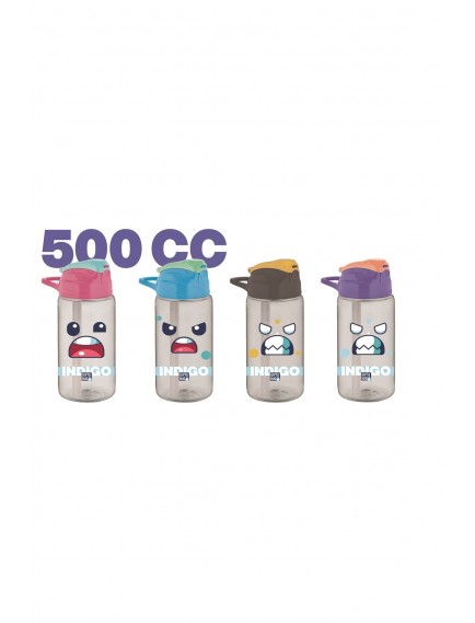 Gıpta Indıgo Trıtan Desenli Matara Pipetli Matara 500 Cc K7508