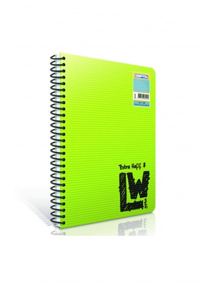 Gıpta 80 Yaprak A4 Lw Spiralli Plastik Kapak Çizgili Defter 1950