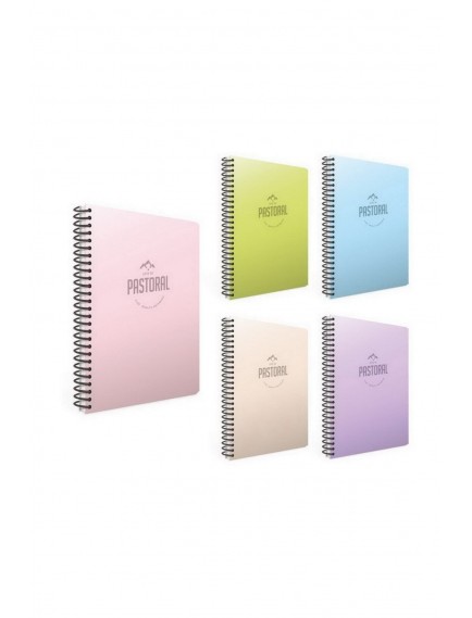 Gıpta 96 Yaprak 17X24 Pastoral Spiralli Plastik Kapak Çizgili Defter 3253