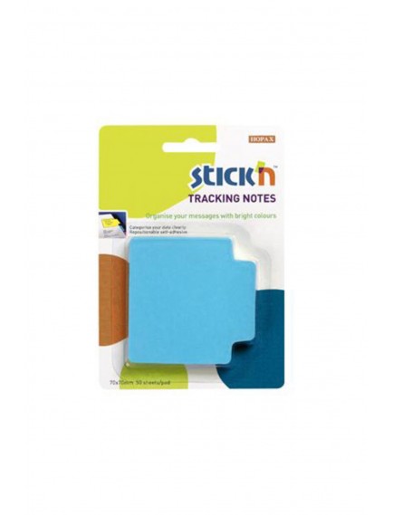 Gıpta Stickn Neon Mavi Tracking Notes 70X70 50 Yaprak Not Kağıdı