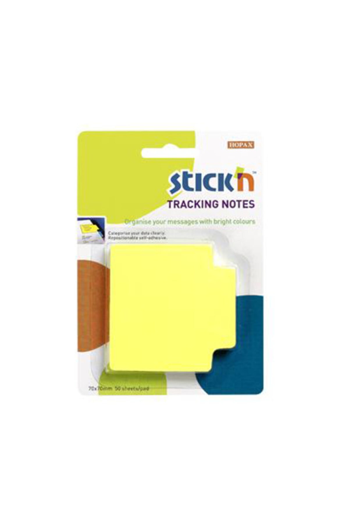 Gıpta Stickn Neon Sarı Tracking Notes 70X70 50 Yaprak Not Kağıdı