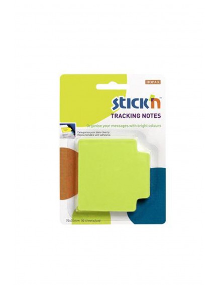 Gıpta Stickn Neon Yeşil Tracking Notes 70X70 50 Yaprak Not Kağıdı