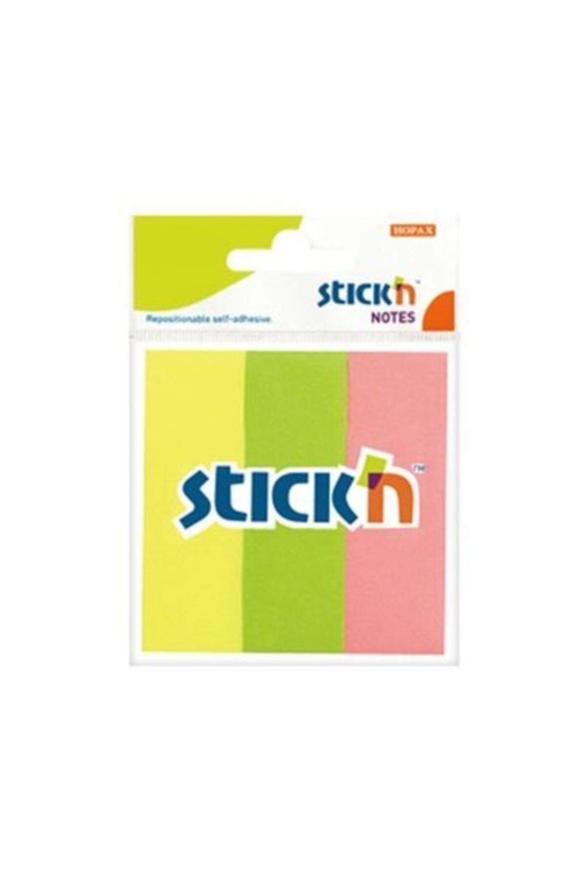 Hopax Stickn Notes 76X25 Neon 3 Renk 50 Yaprak Kağıt Ayraç