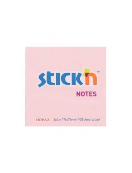 Gıpta Stickn Pastel Pembe 76X76 100 Yaprak Not Kağıdı