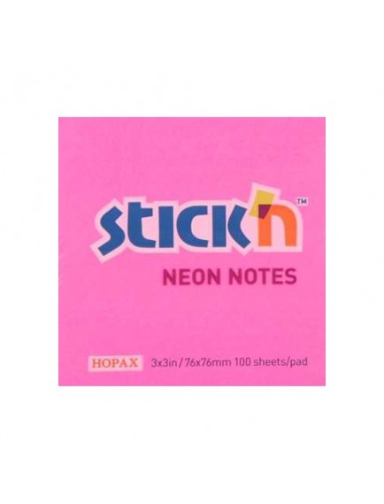 Gıpta Stickn Neon Pembe 76X76 100 Yaprak Not Kağıdı