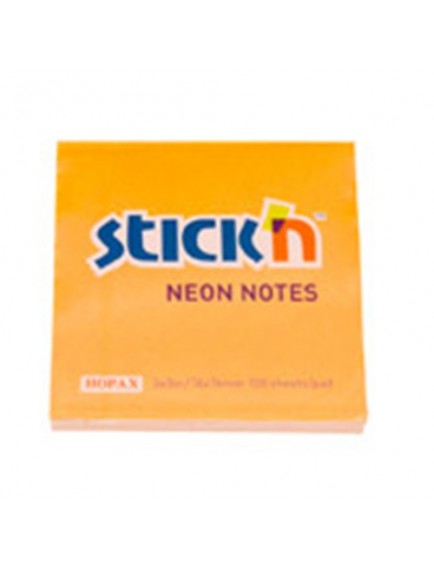 Gıpta Stickn Neon Turuncu 76X76 100 Yaprak Not Kağıdı