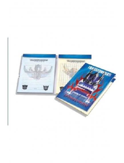 Gıpta 40+40 Yaprak A7 Transformers İkili Çizgili+Kareli Bloknot 5786