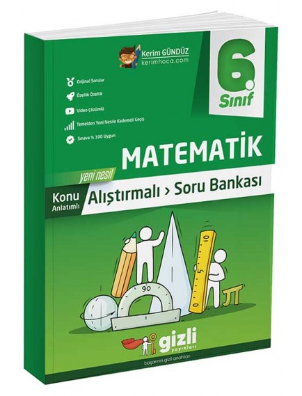 Gizli Yayınları 6. Sınıf Matematik Alıştırmalı Soru Bankası