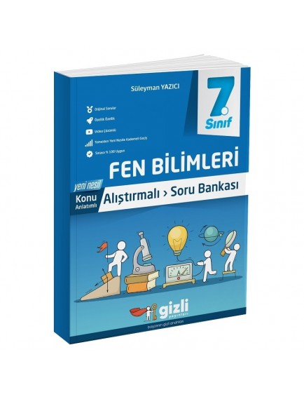 Gizli Yayınları 7. Sınıf Fen Bilimleri Alıştırmalı Soru Bankası