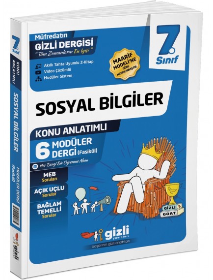 Gizli Yayınları 7. Sınıf Sosyal Bilgiler Müfredatın Gizli Dergisi
