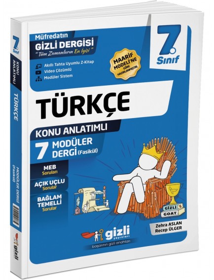 Gizli Yayınları 7. Sınıf Türkçe Müfredatın Gizli Dergisi