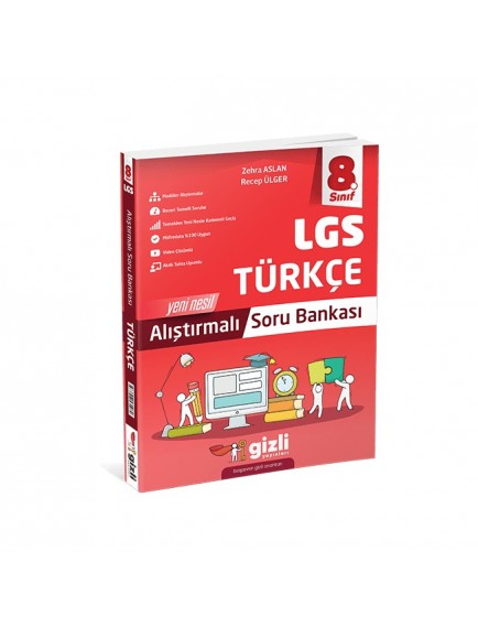 Gizli Yayınları 8. Sınıf Türkçe Lgs Alıştırmalı Soru Bankası