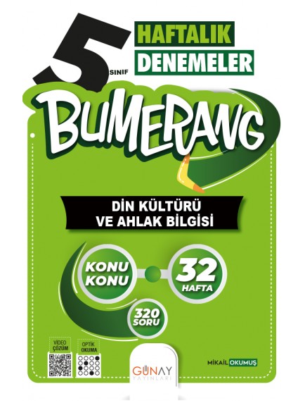 Günay Yayınları 5. Sınıf Din Kültürü Bumerang Deneme 