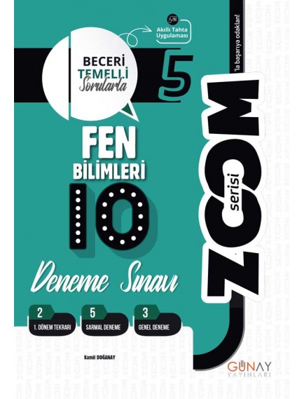 Günay Yayınları 5. Sınıf Fen Bilimleri 10'Lu Branş Denemeler