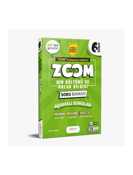 Günay Yayınları 6. Sınıf Din Kültürü Zoom Serisi Soru Bankası 