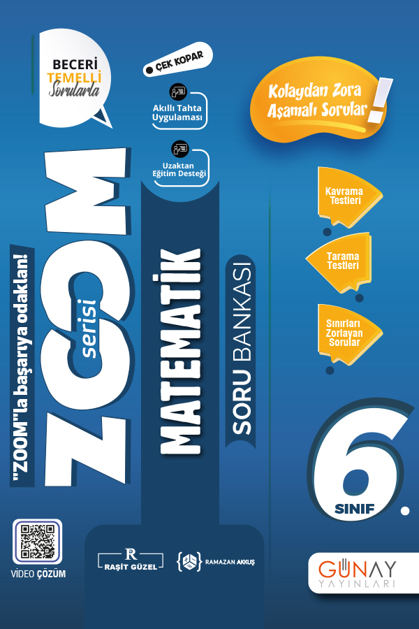 Günay Yayınları 6. Sınıf Matematik Zoom Serisi Soru Bankası 