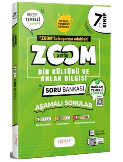 GÜNAY YAYINLARI 7.SINIF DİN KÜLTÜRÜ ZOOM SERİSİ SORU BANKASI (27)