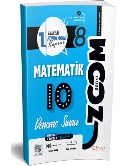 Günay Yayınları 8. Sınıf Matematik 12Li Branş Denemesi 