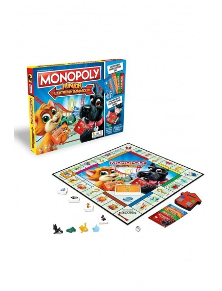 Hasbro Monopoly Junior Elektronik Bank.Has-E1842