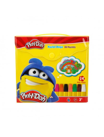 Hasbro Play-Doh 24 Renk Pastel Boya / Çantalı