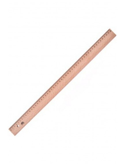 Hatas 50Cm Takviyesiz Tahta Cetvel 0048