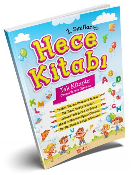 Hece Kitabı (1.Sınıflar İçin) - Kolektif - 4 Adım Yayınları