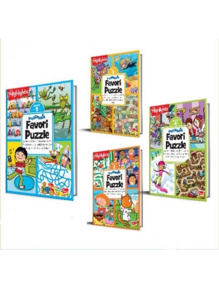 Highlights Puzzlemania Favori Puzzle 4'Lü Set - Kolektif - Dikkat Atölyesi Yayınları