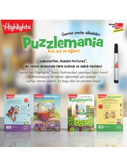 Highlights Wowo Bul, Çiz ve Eğlen 2'Li Set - Kolektif - Dikkat Atölyesi Yayınları