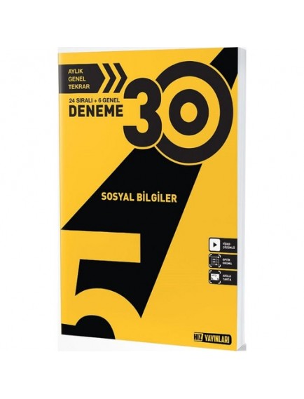 Hız Yayınları 5. Sınıf Sosyal Bilgiler 30 Deneme