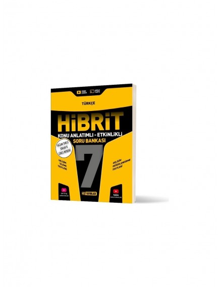 Hız Yayınları 7. Sınıf Türkçe Hibrit Konu Anlatımlı Etkinlikli Soru Bankası