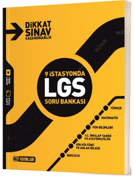 Hız Yayınları 8. Sınıf 9 İstasyonda Lgs Soru Bankası