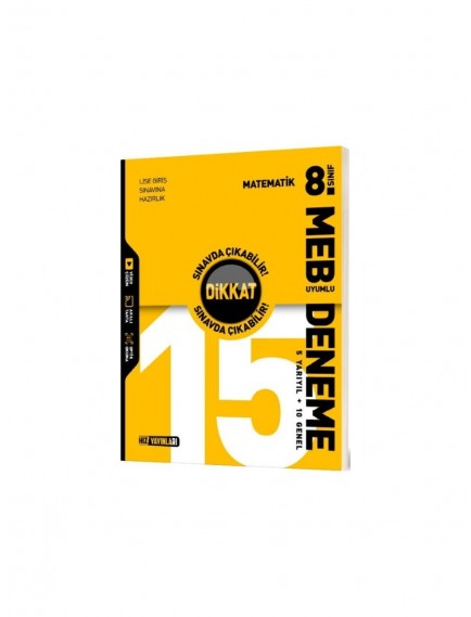 Hız Yayınları 8. Sınıf Matematik 15Li Deneme 