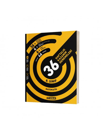 Hız Yayınları 8. Sınıf Matematik 36 Haftalık Kazanım Denemeleri