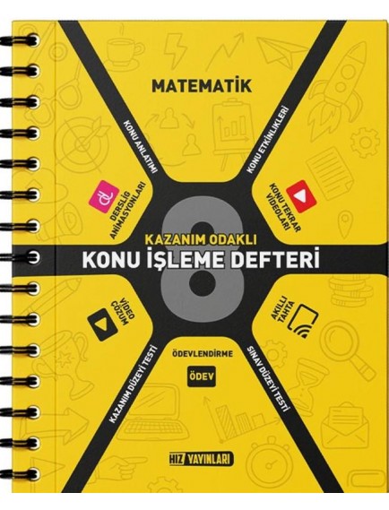 Hız Yayınları 8. Sınıf Matematik Etkinlikli Defter 