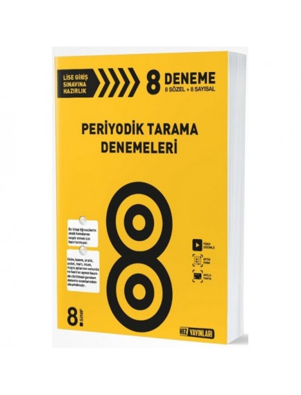 Hız Yayınları 8. Sınıf Periyodik Tarama Denemesi