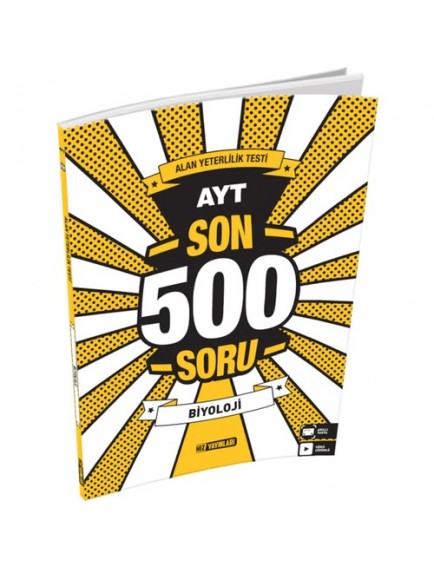 Hız Yayınları Ayt Biyoloji Son 500 Soru Bankası
