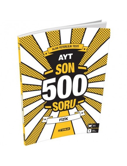 Hız Yayınları Ayt Fizik Son 500 Soru Bankası