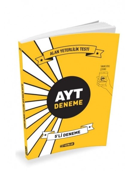 Hız Yayınları Ayt Genel Deneme Ayt 5 Li Deneme