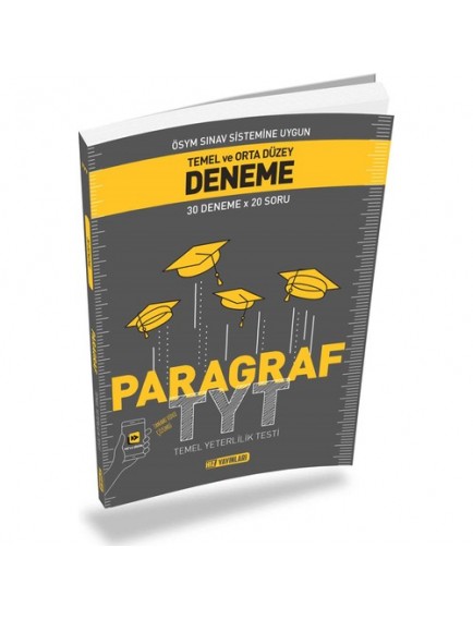 Hız Yayınları Tyt Türkçe Temel Ve Orta Düzey Paragraf Deneme
