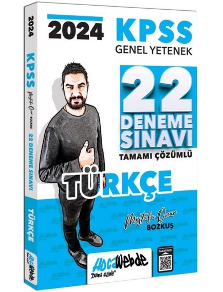 Hocawebde Yayınları Kpss Gy Türkçe Tamamı Çözümlü 22 Deneme Sınavı 