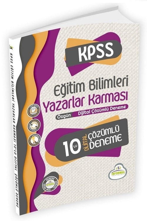 İnformal Yayınları Kpss Eğitim Bilimleri Yazarlar Karması Türkiye Geneli Dijital Çözümlü 10 Deneme 